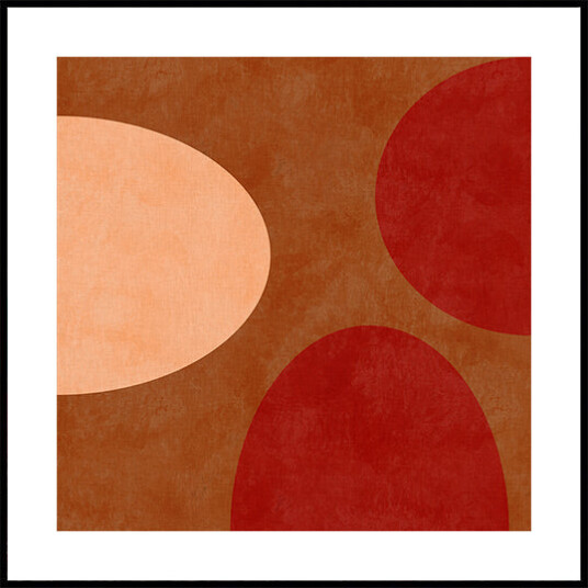 Autumn Mid Century Earthy 24 Plakat Plakat / 40x40cm