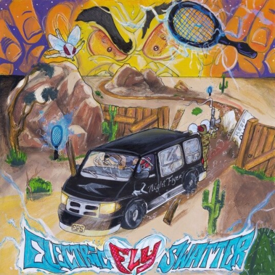 Electric Fly Swatter Night Flyer Clear Vinyl