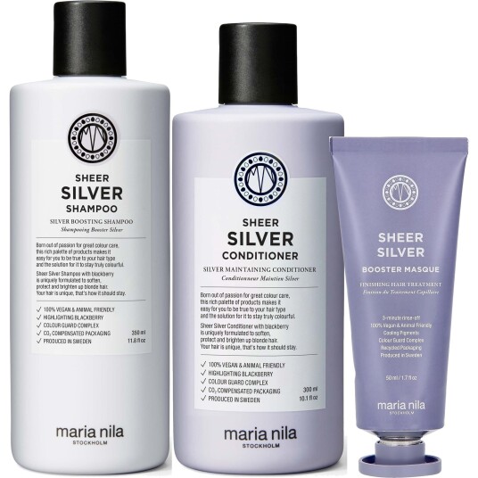 maria nila Sheer Silver Bundle Shampoo 350 ml & Conditioner 300 ml & M maria nila Sheer Silver Bundle Shampoo 350 ml & Conditioner 300 ml & M