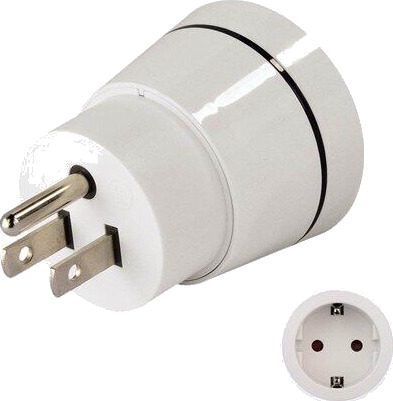 Hama Reiseadapter Type B til CEE 7/4 Hvit Hama Reiseadapter Type B til CEE 7/4 Hvit