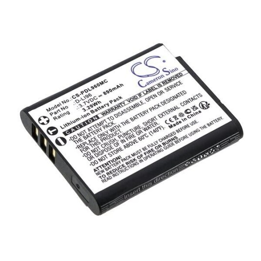 Batteri til kamera for Pentax WG-1000 Batteri til kamera for Pentax WG-1000