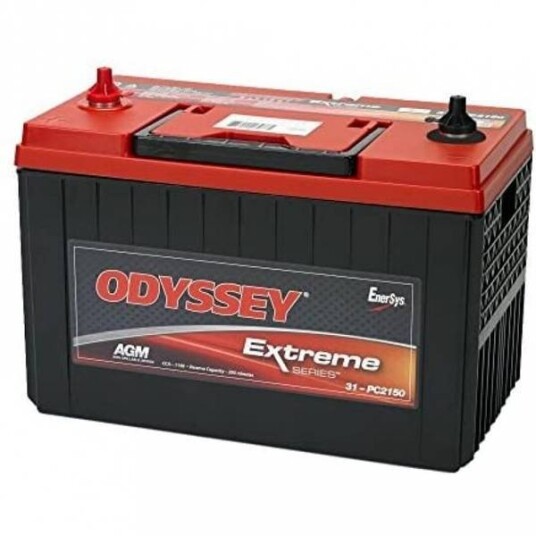 ODYSSEY 31-PC2150S AGM Batteri 12V 100AH 1150CCA (330x173x241mm) + venstre (stud pol) ODYSSEY 31-PC2150S AGM Batteri 12V 100AH 1150CCA (330x173x241mm) + venstre (stud pol)