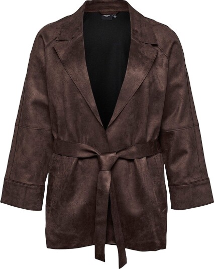 Vero Moda Curve Jakke vmcJoselina Jacket Cur Brun