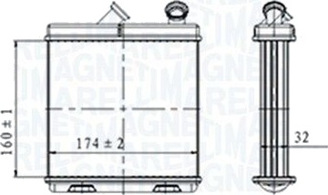 Varmeapparat register MAGNETI MARELLI 350218465000