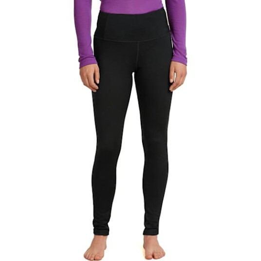 Icebreaker Women's Merino 200 Oasis High Rise Leggings Black L