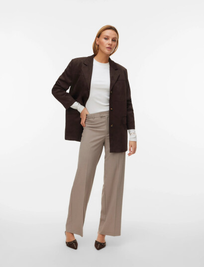 Vero Moda Vmtexas Mw Straight Pant Noos Beige XL x 30 Vero Moda Vmtexas Mw Straight Pant Noos Beige XL x 30