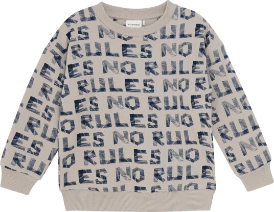Minymo Sweatshirts   AOP   Oxford Tan   Minymo   3 år 98   Collegegenser Beige Blå