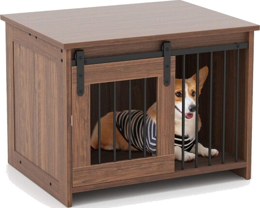 Northix Hundeburmøbler Med Skyvedør Metall Og Tre 80X60X60 cm Northix Hundeburmøbler Med Skyvedør Metall Og Tre 80X60X60 cm