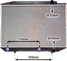 VAN WEZEL 30002070 Radiator motorkjøling