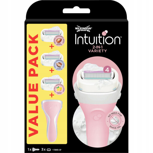 Wilkinson Sword Woman Razor Intuition Variety + 3 barberblader Wilkinson Sword Woman Razor Intuition Variety + 3 barberblader