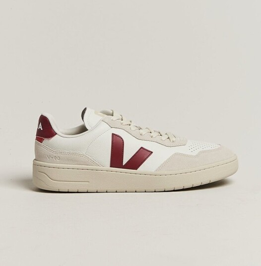 Veja V 90 Sneaker White/Marsala Natural