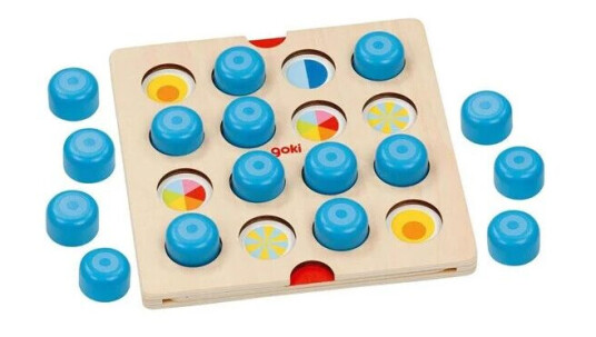 Goki Wooden Memo Game Animals and Symbols 20 pcs.