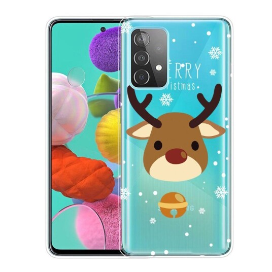 INCOVER Samsung Galaxy A33 (5G) TPU Plast Jul Deksel - Merry Christmas - Reinsdyr