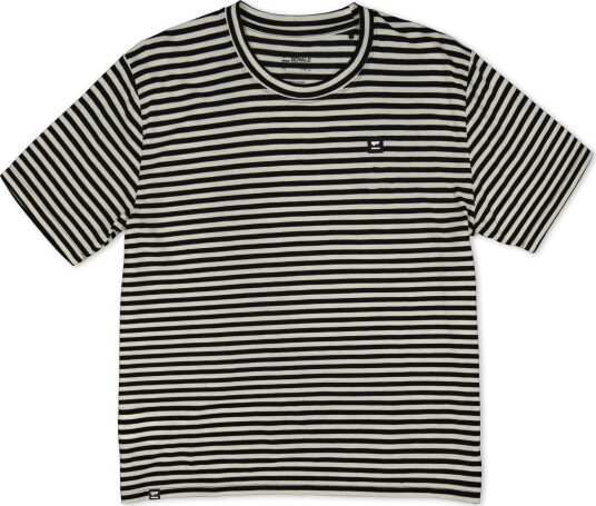Mons Royale Women"s Icon Merino Air Con Relaxed Tee Mr Stripe XL