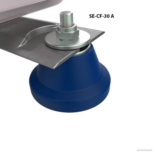 Senor gummifot m/ 8mm festemutter 15 til 35 kg Senor gummifot m/ 8mm festemutter 15 til 35 kg