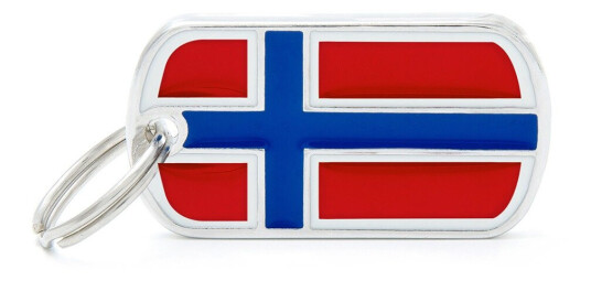 Myfamily Norsk Flagg IDtag Myfamily Norsk Flagg IDtag