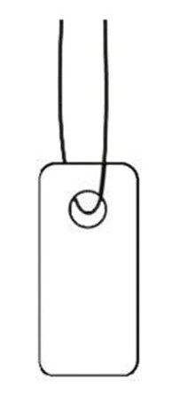 HERMA Strung marking tags - name badge labels - 1000 label(s) - 7 x 15 mm