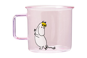 Muurla Moomin glasskopp Snorkmaiden rosa