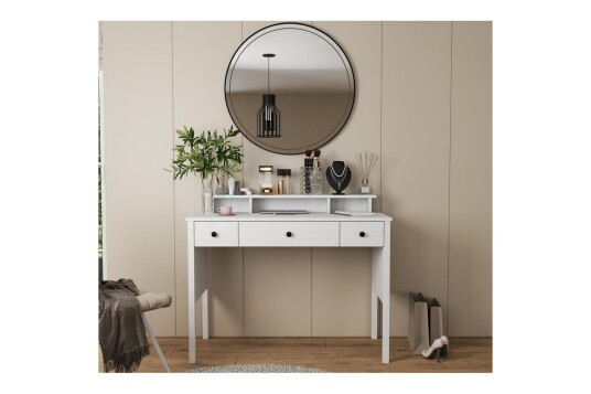 Krynn Sminkebord 120 cm Natur/Hvit