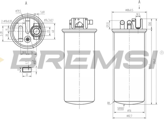 Drivstoffilter BREMSI FE0378 Drivstoffilter BREMSI FE0378