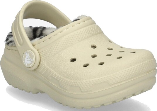 Crocs Classic Plaid Lined Clog T - BONE - 23/24
