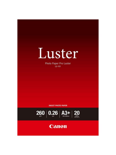 Canon Paper LU-101 / 6211B008 Pro Luster A3+ - 20 sheets Canon Paper LU-101 / 6211B008 Pro Luster A3+ - 20 sheets