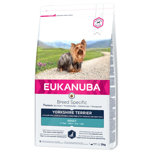 Eukanuba Breed Yorkshire Terrier Tørrfôrr 3 X 2 kg