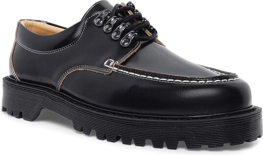 Garment Project Pete Moc Toe Lux Black Polido Raw Black 41