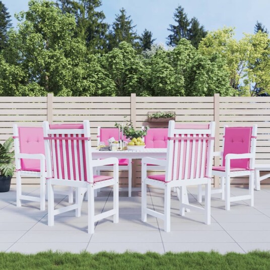 vidaXL Ryggputer 6 stk. Oxford Stoff Rosa