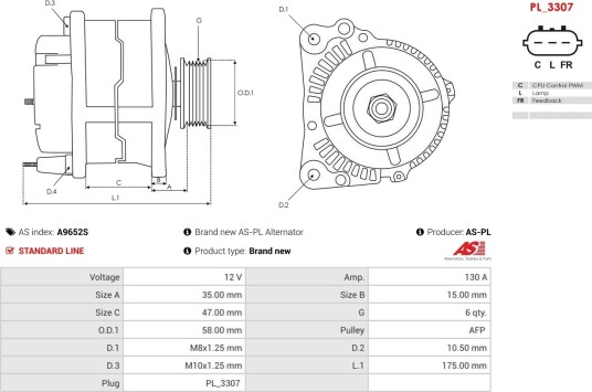 AS PL A9652S Dynamo AS PL A9652S Dynamo