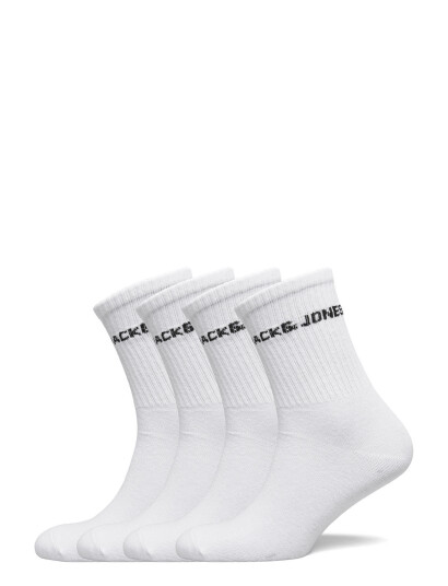 Jack & Jones Jacbasic Logo Tennissock 5 Pack Jnr White Jack & J S WHITE 33/37,38/43