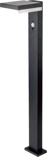 V Tac 5,5W Solcelle hagelampe med sensor   Sort PIR sensor IP54 sort   Kulør : Varm