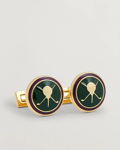 Skultuna Cuff Links Golf Gold/Green Skultuna Cuff Links Golf Gold/Green