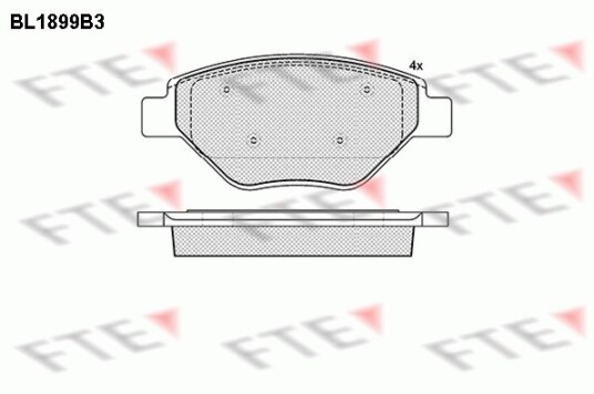Bremseklosser FTE 9010487 Bremseklosser FTE 9010487