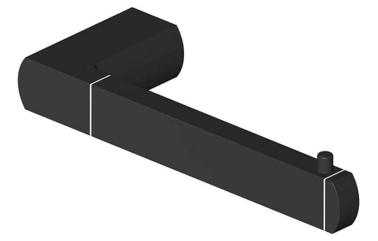 Gustavsberg Square Toalettrullholder Svart Matt