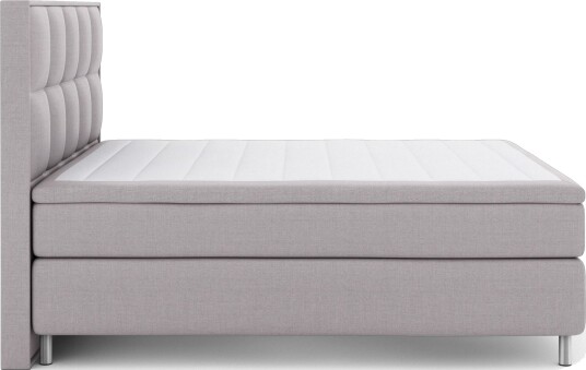 Select No 6 Komplett Sengepakke 180x200 F/M Memory/Pocket Lysegrå/Metallben