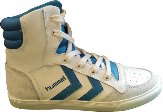 Hummel  Kids Stadil Lace High White/Blue   white 37