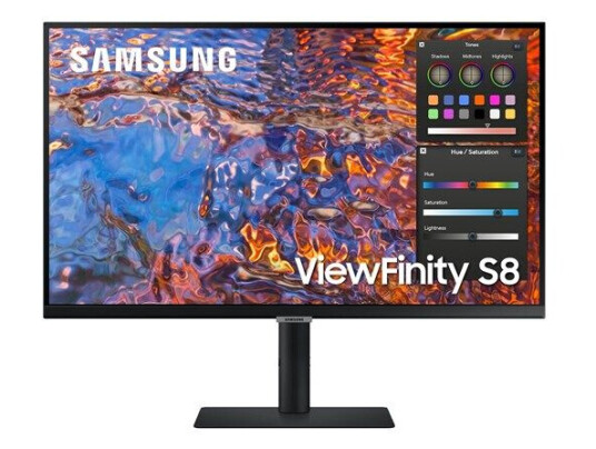 Samsung ViewFinity S8 27" 4K IPS Skjerm med HDR og Justerbar Høyde