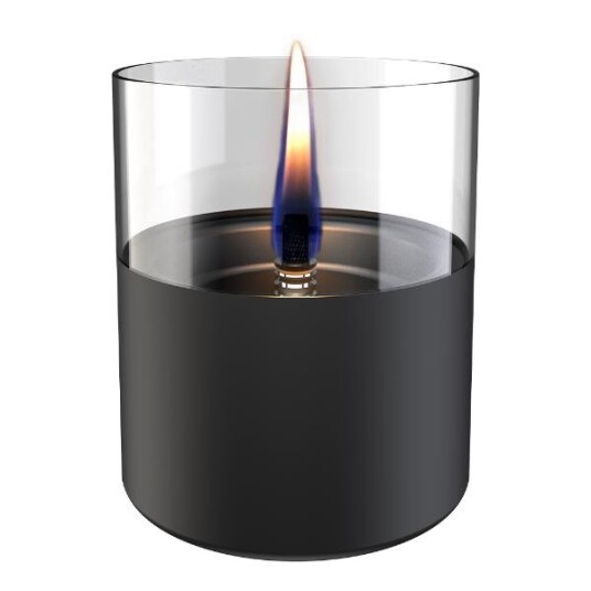 Tenderflame Lilly lykt 10cm svart/klar