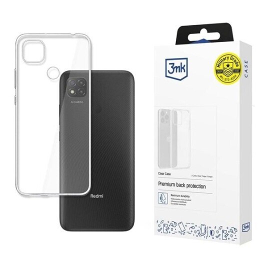 3Mk Gjennomsiktig Mobildeksel for Xiaomi Redmi 9C - Minimalistisk Design