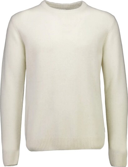 Lindbergh Lambswool O Neck Knit CHALK WHITE M