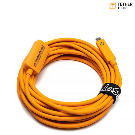 Tether Tools TetherBoost Pro USB-C Forlengelsekabel 4,6m Oransje Tether Tools TetherBoost Pro USB-C Forlengelsekabel 4,6m Oransje