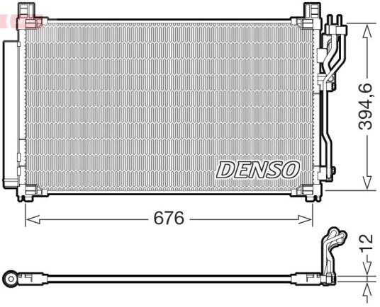 Kondensator, klimaanlegg DENSO DCN43023