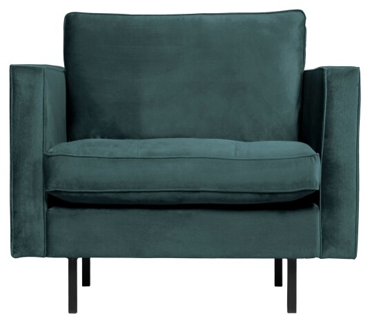 BePureHome Rodeo Classic Lenestol - Teal Velur   Unoliving