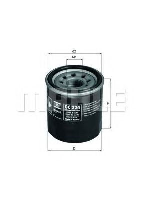 Oljefilter MAHLE ORIGINAL OC 224 Oljefilter MAHLE ORIGINAL OC 224
