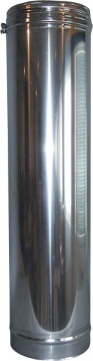 6" Metalbestos Multi50 rør 1000 mm silver 6 inch x 1000 mm