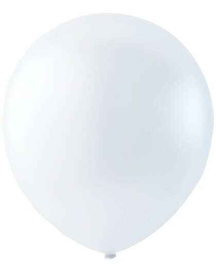 100 stk 13 cMEGAPACK Hvite Små Ballonger