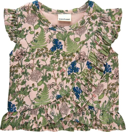 En Fant T skjorte Cameo Rose m. Blomster En Fant 62 T skjorte Rosa