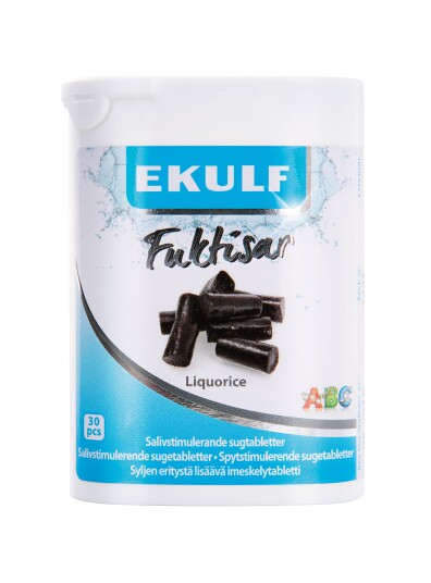 Ekulf Fuktisar Liquorice 30 stk.
