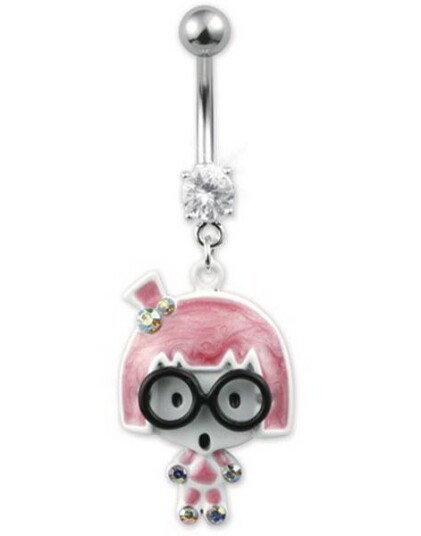 Cutie Nerd Navlepiercing Rosa
